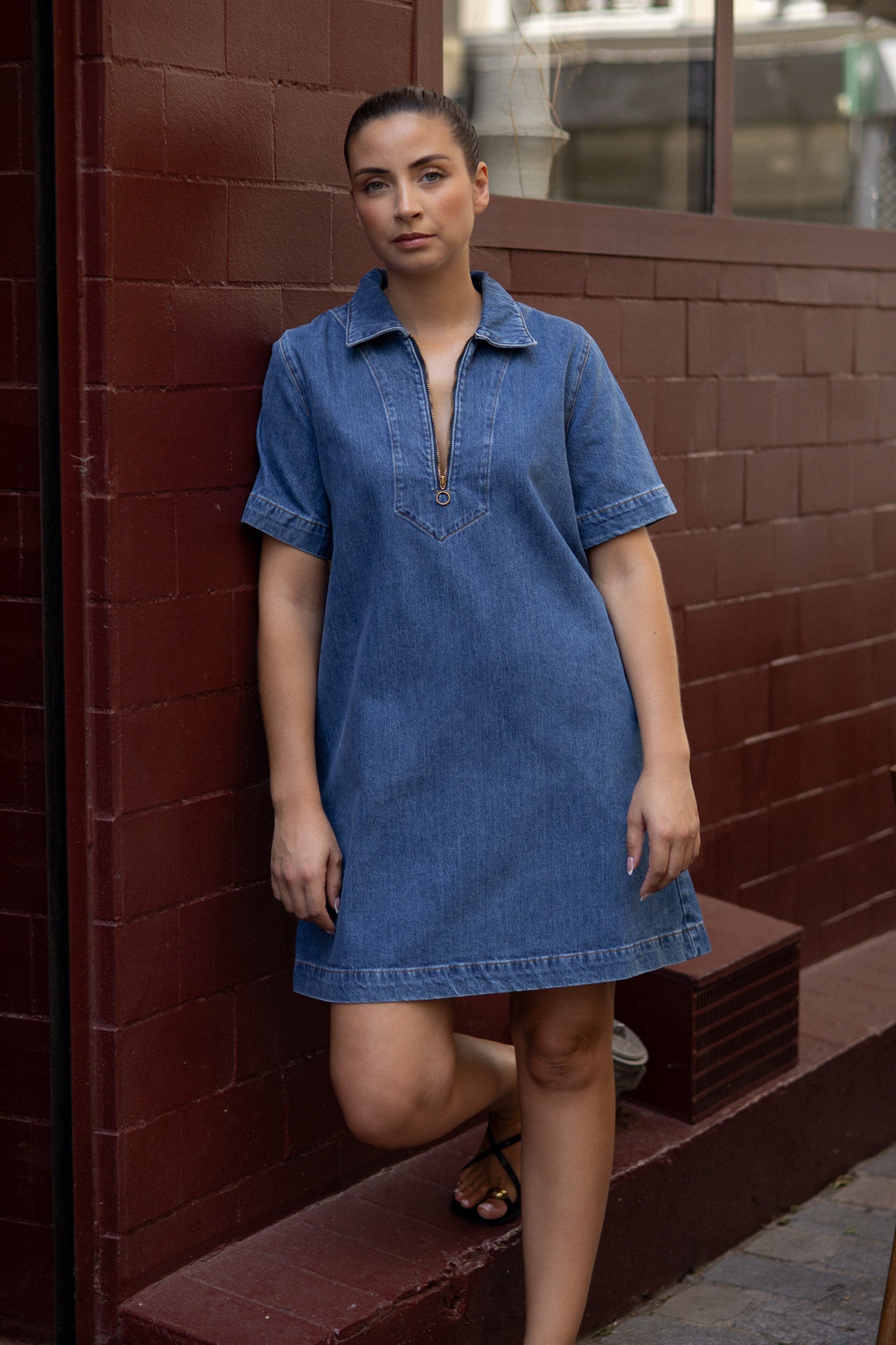 Robe courte en jean BEKA