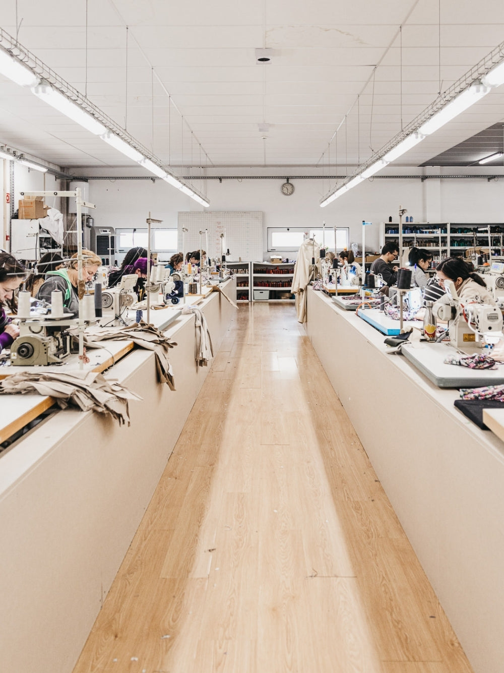 Photo de notre atelier de confection au Portugal